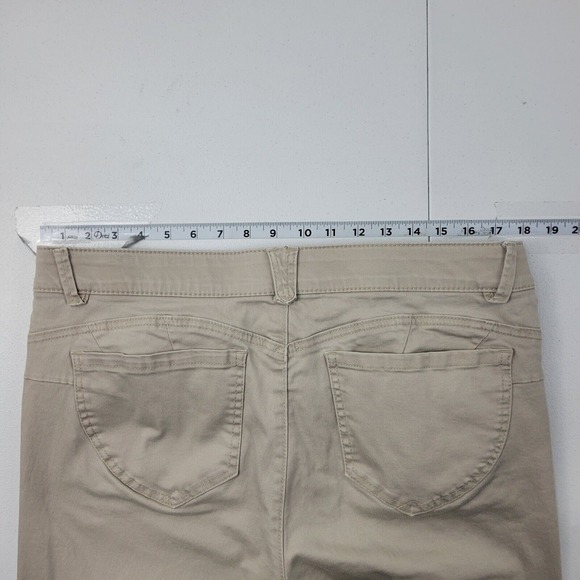 Wit &‎ wisdom jeans women's size 14 tan brown 1610 36x26 slim skinny - Picture 5 of 12